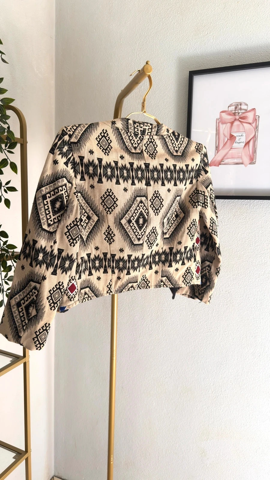 Mooie korte etnische geborduurde Bershka-jas • M • TNC36 – photo 7